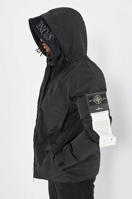Парка чёрного цвета Stone Island compass-patch