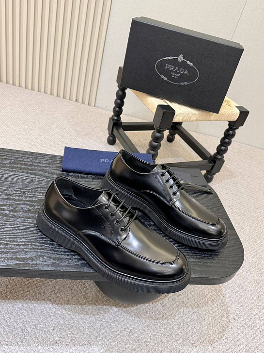 Лакированные ботинки Prada premium - Black