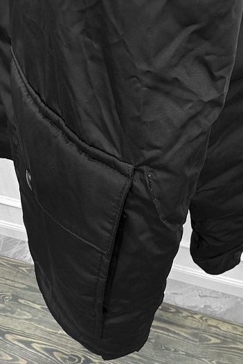 Мужская чёрная парка Burberry London England logo-plaque   