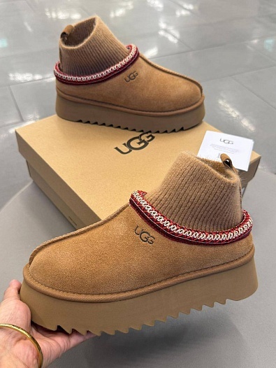 Женские ботинки UGG Classic Mini Cresent - Chestnut   
