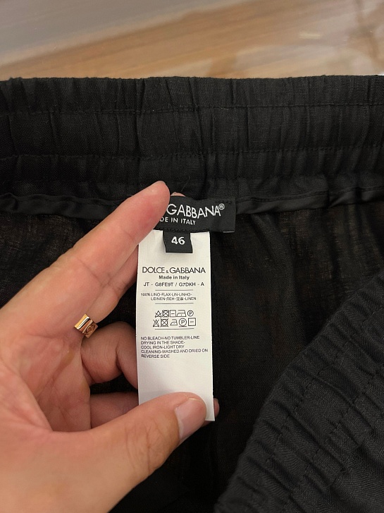 Льняные шорты Dolce & Gabbana Premium