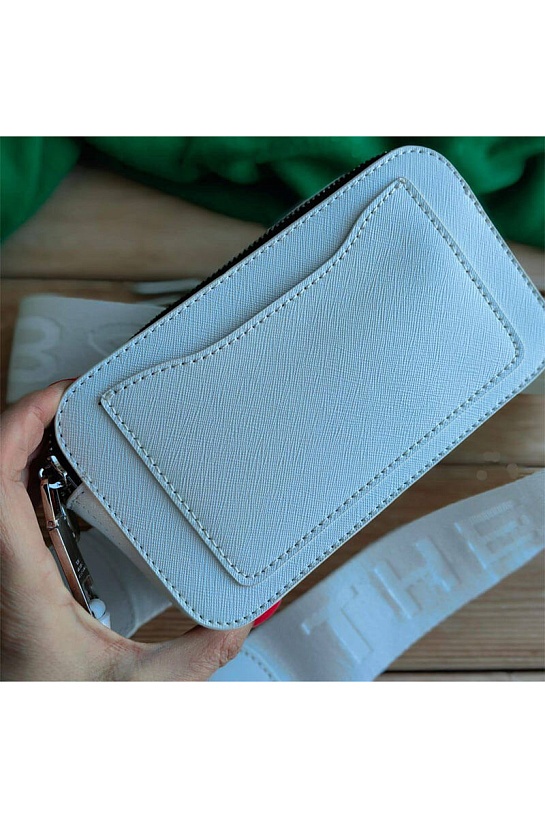 Кожаная сумка Marc Jacobs Snapshot 19x11 см - White