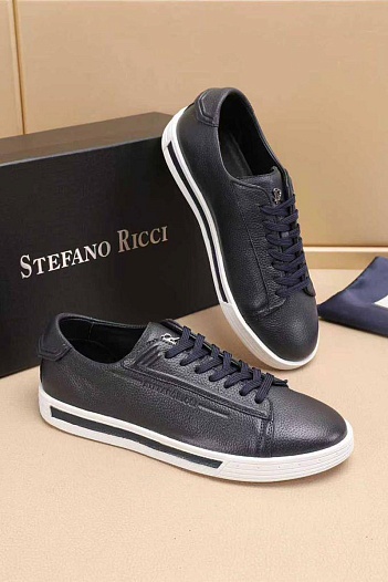 Мужские кожаные кроссовки Stefano Ricci   