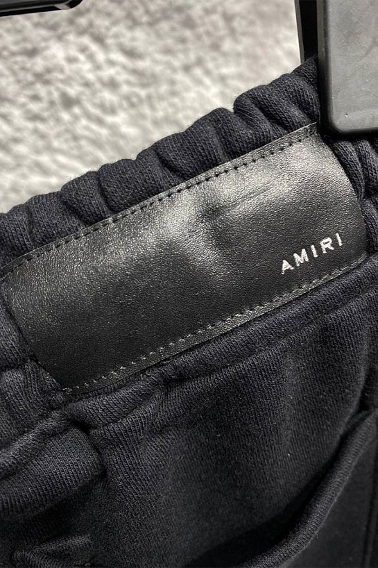 Мужские чёрные шорты Amiri paint splatter