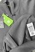 Серая кофта на молнии Hugo Boss logo-embroidered