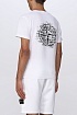 Мужская белая футболка Stone Island logo-print