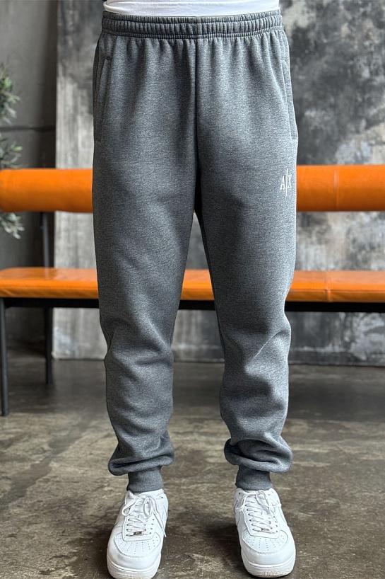 Утеплённые штаны на флисе Armani Exchange - Grey
