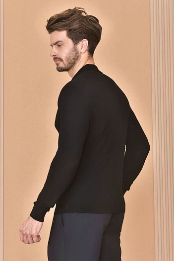 Поло с длинным рукавом Loro Piana Premium - Black   