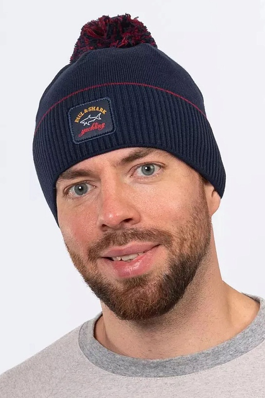 Шапка на флисе Paul & Shark logo-badge - Navy