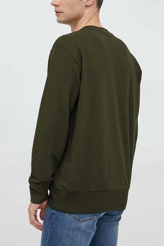 Мужской зелёный свитшот Paul & Shark logo-embroidered