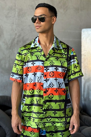 Мужская рубашка Louis Vuitton Monogram All-over   