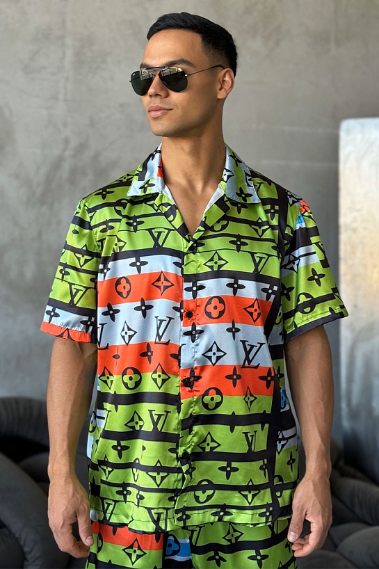 Мужская рубашка Louis Vuitton Monogram All-over