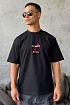 Чёрная оверсайз футболка Balenciaga Collaboration