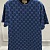 Футболка синего цвета Gucci GG monogram-pattern