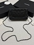 Кожаная сумка Chanel Wallet on Chain premium 19x12x4 см