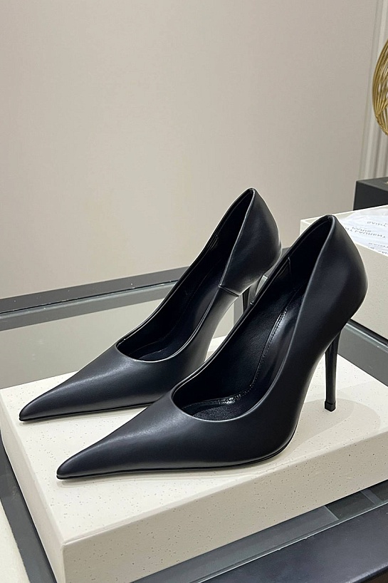 Женские кожаные туфли на каблуке Yves Saint Laurent premium