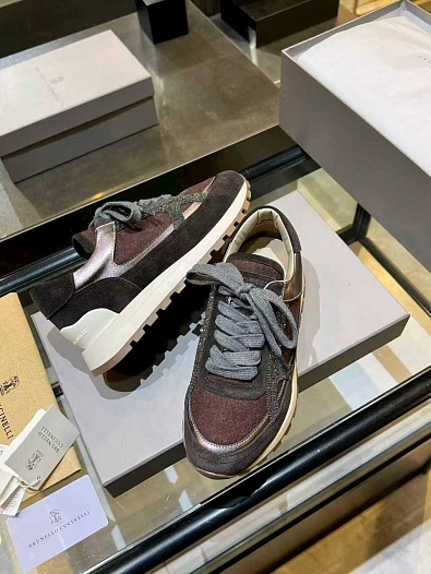 Женские кроссовки Brunello Cucinelli premium   