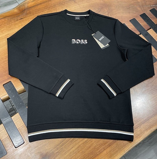 Мужской чёрный свитшот Hugo Boss Iconic