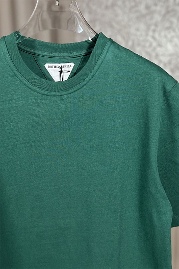 Зелёная оверсайз футболка Bottega Veneta basic   