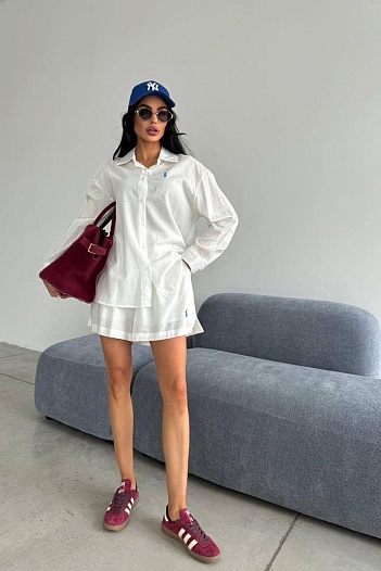 Женский белый костюм Роlо Ralрh Lаurеn premium   