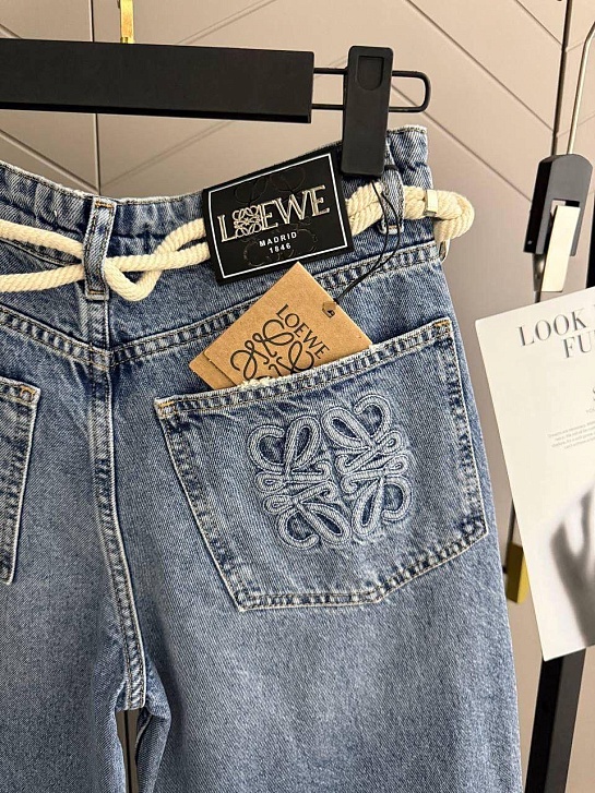 Женские синие джинсы Loewe premium