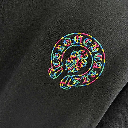 Чёрная оверсайз футболка Chrome Hearts Premium