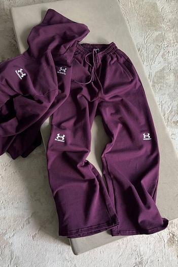 Женский костюм Balenciaga фиолетового цвета   