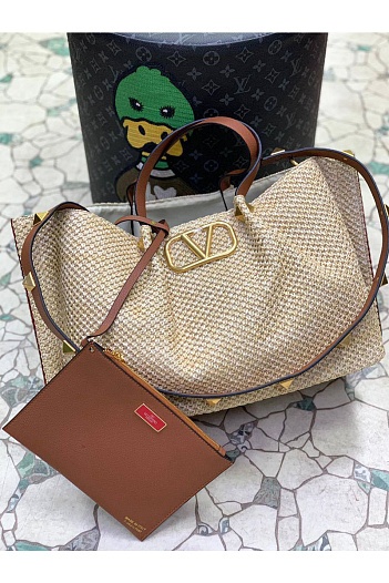 Женская сумка Valentino Summer tote 47x25 см (3 расцветки)   