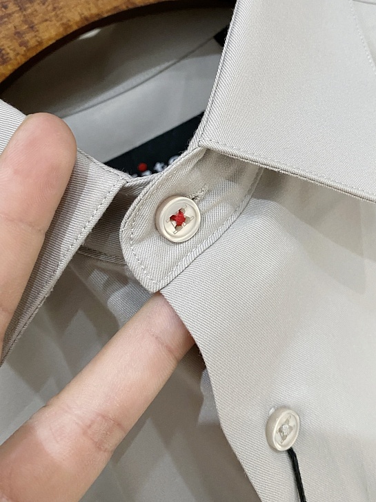 Мужская серая рубашка Kiton premium