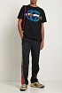 Мужская футболка чёрного цвета Gucci GG print