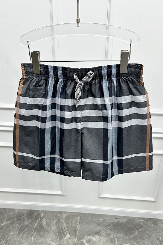 Мужские серые шорты Burberry London Check