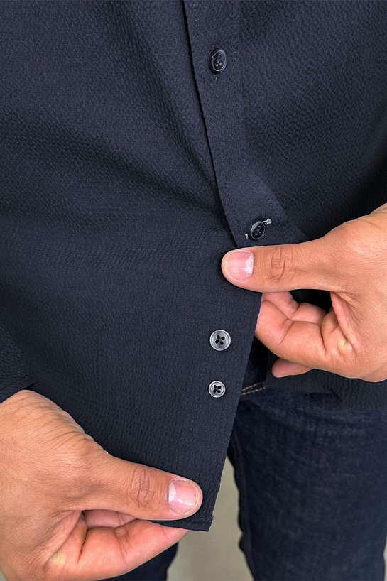 Мужская тёмно-синяя рубашка Etro Pegasus logo