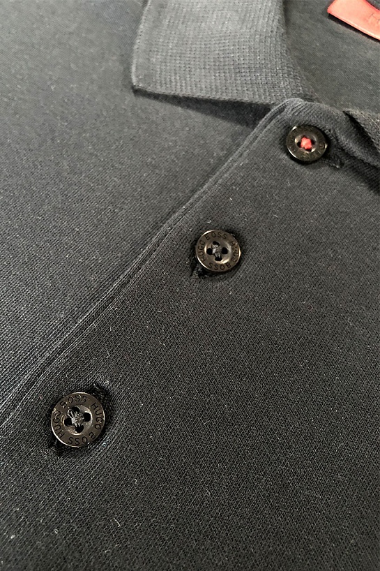 Мужское чёрное поло Hugo Boss