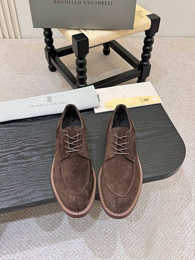 Замшевые ботинки Brunello Cucinelli derby - Brown   