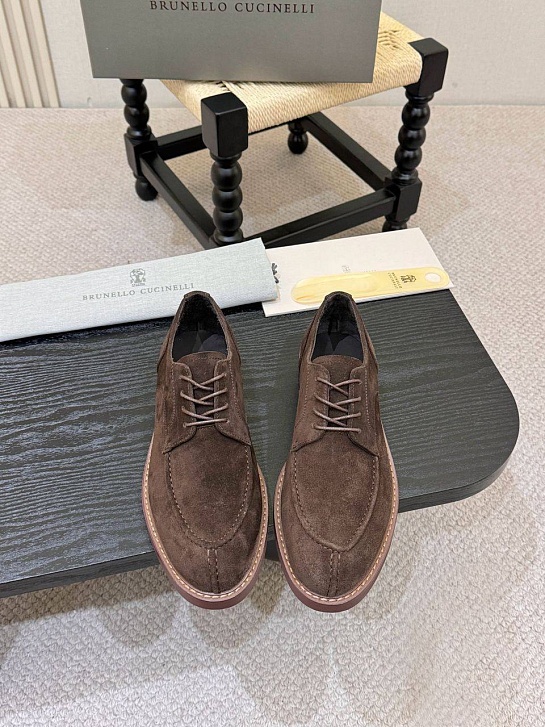 Замшевые ботинки Brunello Cucinelli derby - Brown