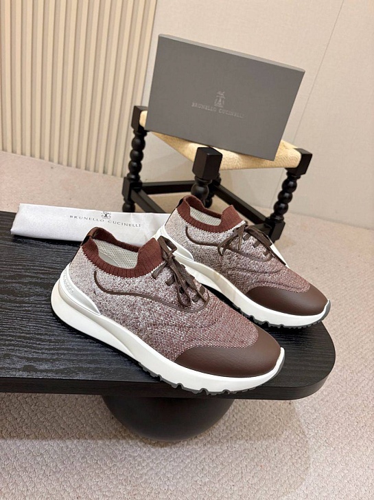 Мужские кроссовки Brunello Cucinelli knitted