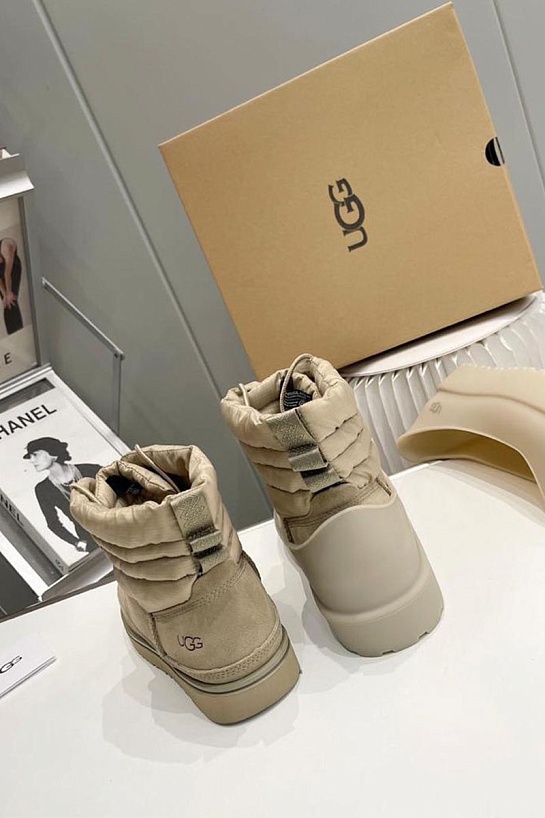 Ботинки с мехом UGG Classic Mini Lace-Up - Dune