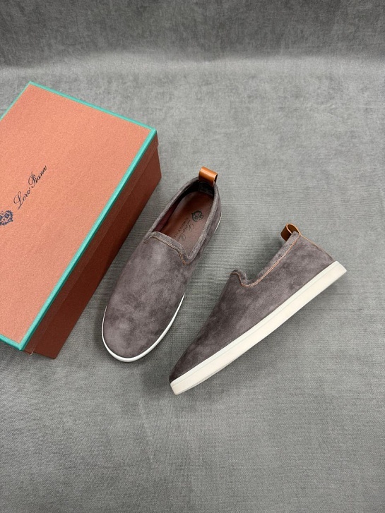 Мужские лоферы Loro Piana Venice Walk - Grey