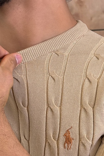 Мужская бежевая футболка Роlо Ralрh Lаurеn   