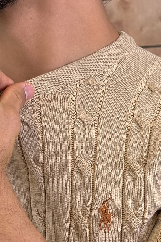 Мужская бежевая футболка Роlо Ralрh Lаurеn