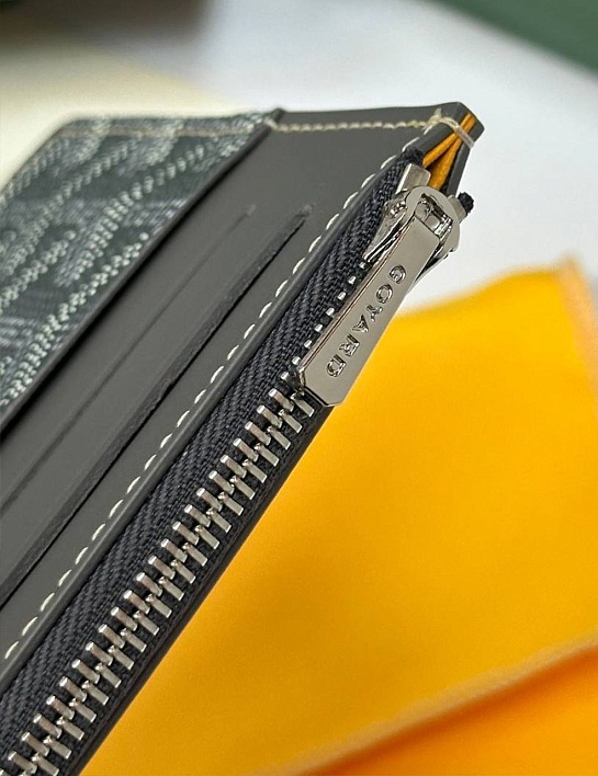 Кожаный кошелек Goyard Insert Louise Premium 21x11см - Grey