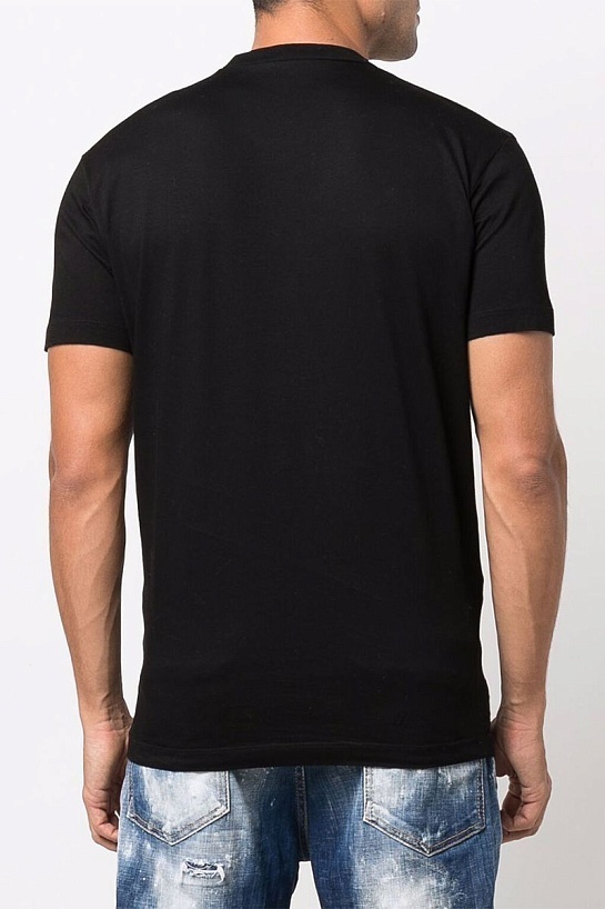 Мужская футболка Dsquared2 Tape Detail - Black