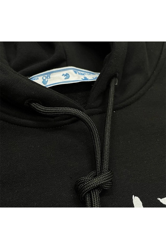 Худи чёрного цвета Off-White "Arrow" logo-print