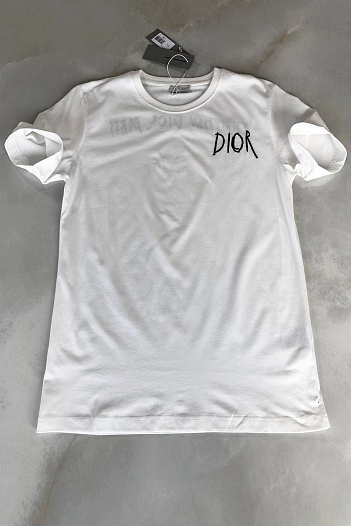 Мужская белая футболка Dior   