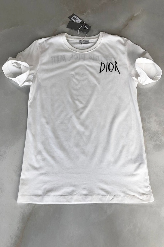 Мужская белая футболка Dior