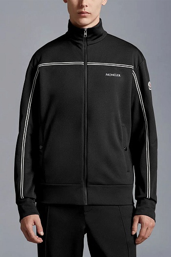 Мужской спортивный костюм Moncler striped - Black   