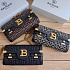 Женский клатч Balmain B-Buzz 25x12 см - Black / White