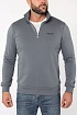Мужской джемпер Armani Exchange zip-neck - Grey