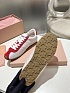 Женские кожаные кроссовки MIU MIU Premium - White / Red