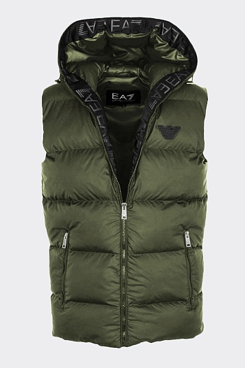Мужской зелёный жилет Emporio Armani 7   